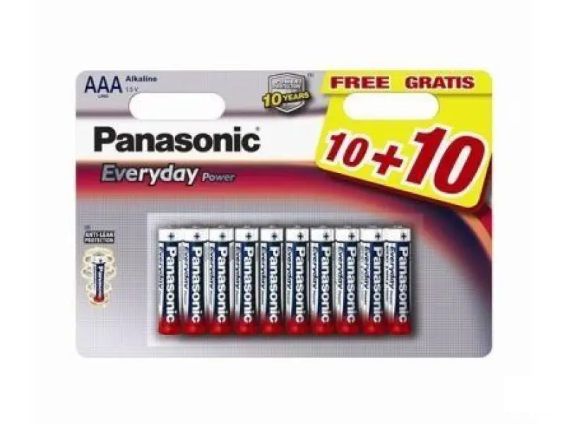 PANASONIC baterije LR03EPS/20BW-AAA 20 kom Alkalne Everyday