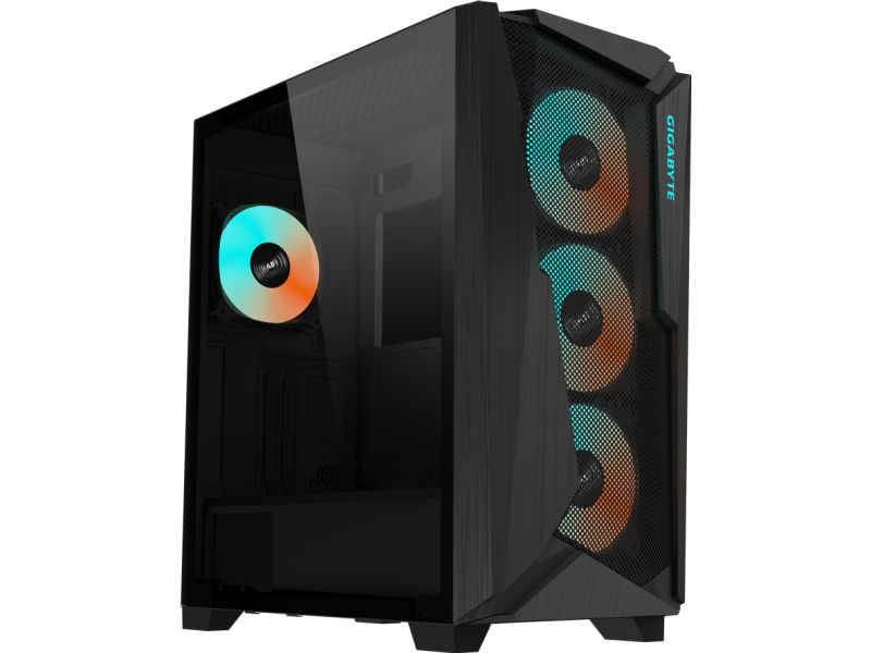 Gigabyte GB-C301G V2 C301 GLASS BLACK, Mid Tower kuciste
