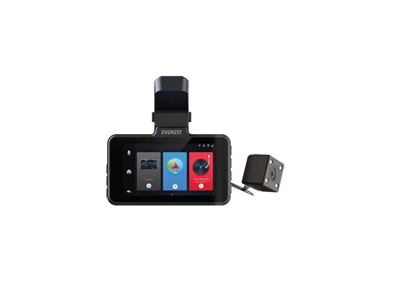 Everest Auto kamera CAR15 3.0 IPS Screen 1080P+720P 120 Wide Angle G-Sensor + Wifi 64GB TF Card Slot, Front and Rear Car Cameras