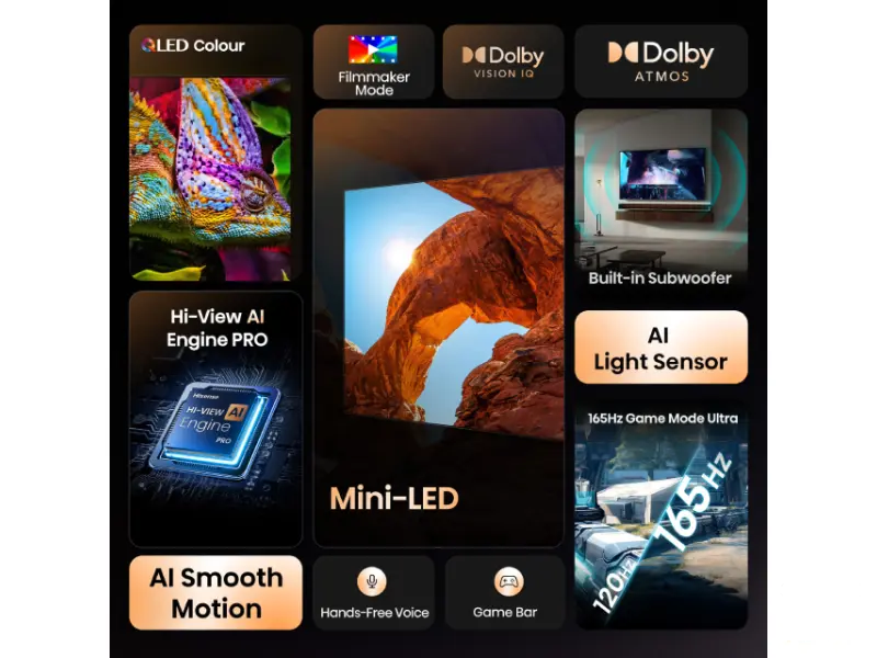 HISENSE 100 inča 100U7Q Mini-LED 4K UHD Smart TV 