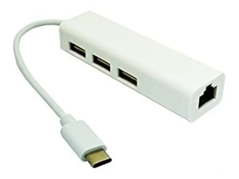 E-GREEN USB 3.1 tip C-HUB (3 port USB 2.0 + 1 port fast)