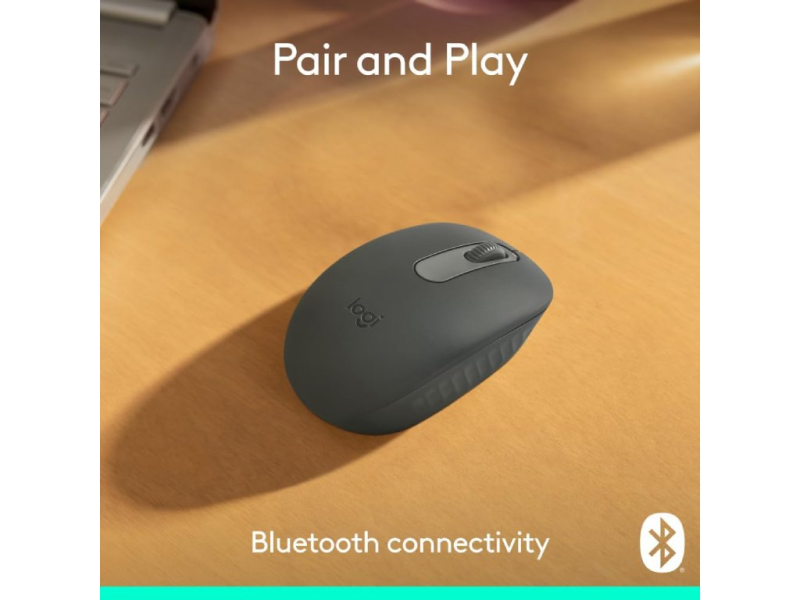 LOGITECH M196 Bluetooth Mouse For Notebook, Graphite, 1000 DPI, 1 x AA Battery