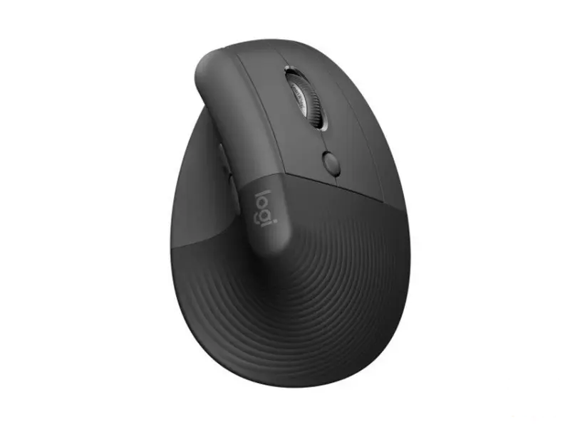 LOGITECH Lift Vertical Ergonomic Wireless crni miš 