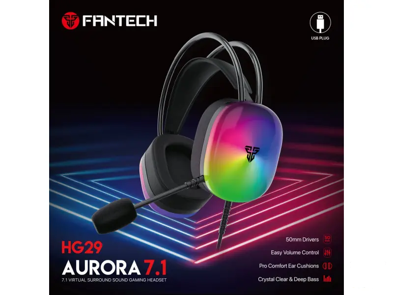 FANTECH 7.1 AURORA HG29 CRNE