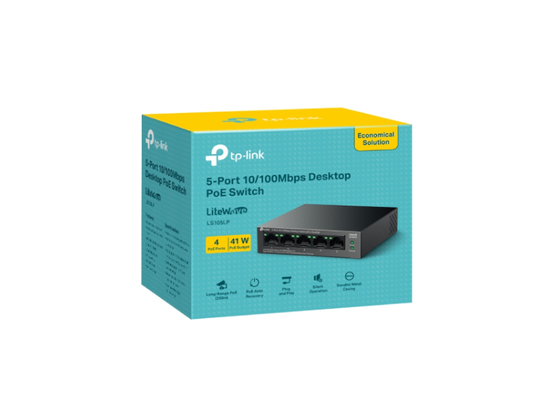 TP-LINK_ LS105LP(UN) 5-Port 10/100Mbps Desktop Switch