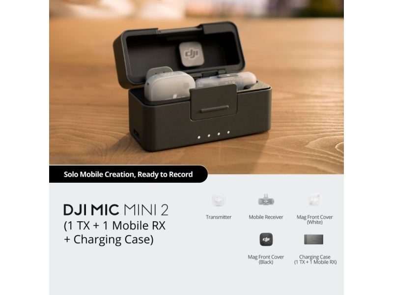 DJI Mic Mini 2 (1TX + 1 Mobile RX + Charging Case)
