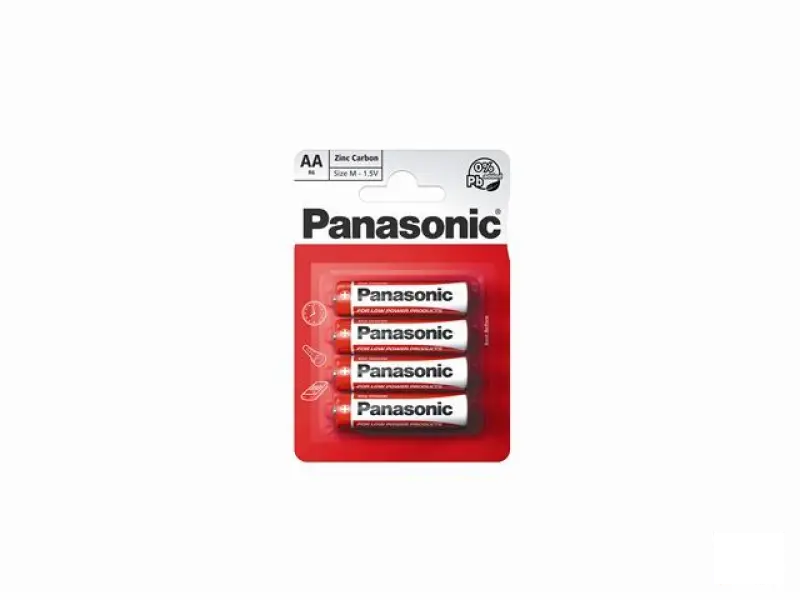 PANASONIC baterije R6RZ/4BP - 4×AA EU Zinc Carbon