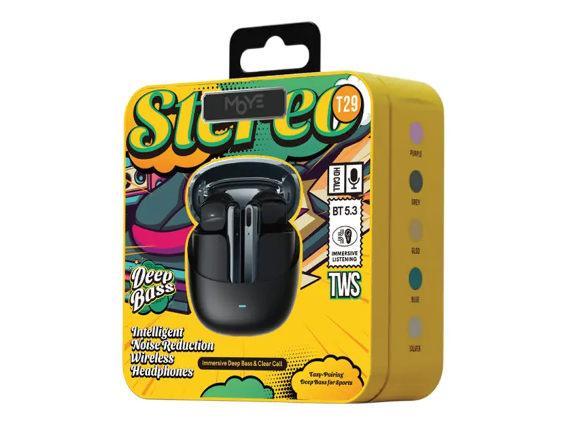 Moye Slušalice Hype Beatz Wireless Black