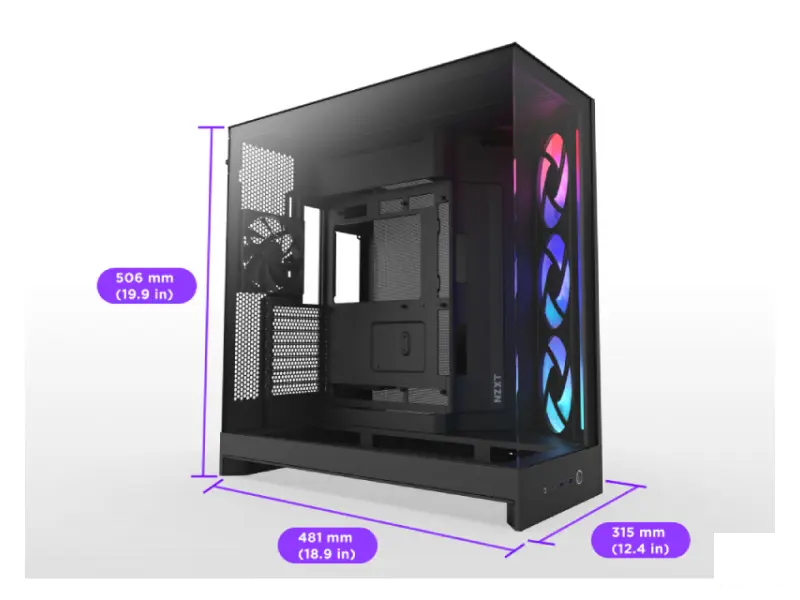 NZXT H9 Flow RGB Gaming kućište crno (CM-H92FB-R1) 