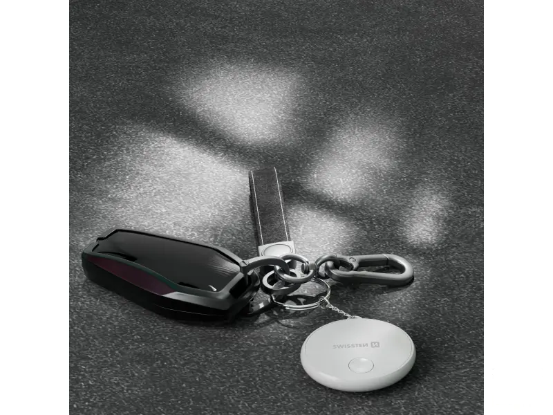 Swissten Find Tag Smart Locator With Apple Find My Function - White