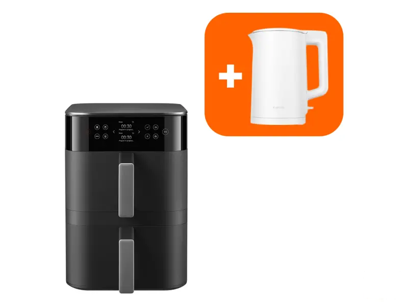 XIAOMI Dual Zone Air Fryer 12L BHR0883EU + GRATIS XIAOMI Electric Kettle 2 EU kuvalo
