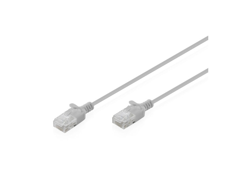 Digitus Kabl UTP patch slim CAT6 0.5m sivi