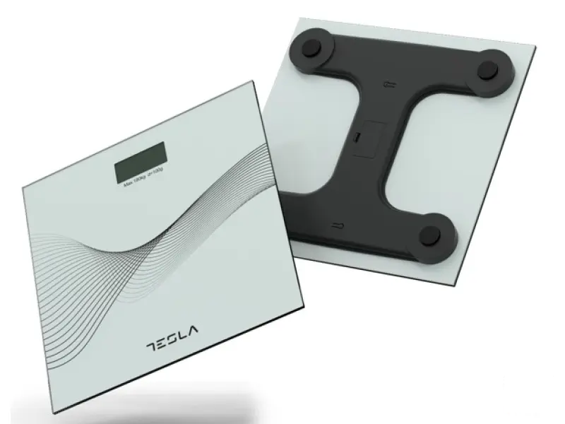 Tesla BS103W tjelesna vaga, raspon mjerenja 3kg-180kg, auto shut-off, bijela