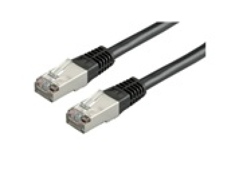 Rotronic 21.99.1345 VALUE Cat.6 (Class E) FTP kabl, S/FTP (PiMF),PoE, crni, 2 m