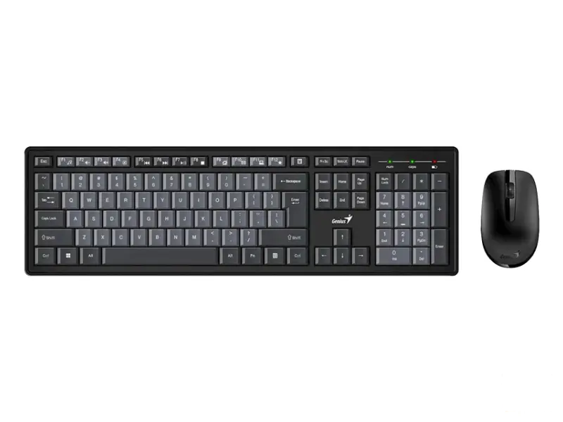 GENIUS Smart KM-8200 Wireless USB US crna tastatura + miš 