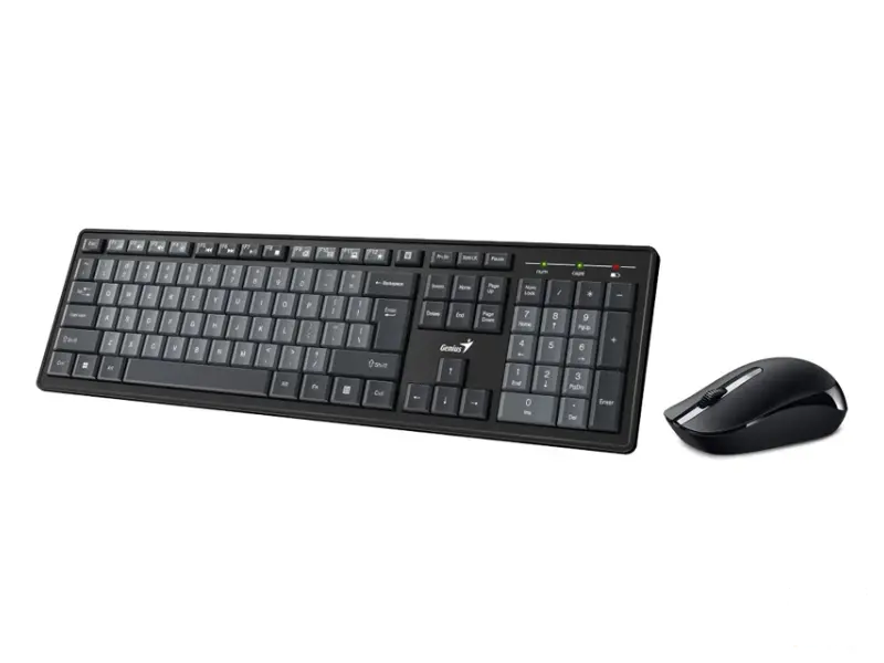 GENIUS Smart KM-8200 Wireless USB US crna tastatura + miš 