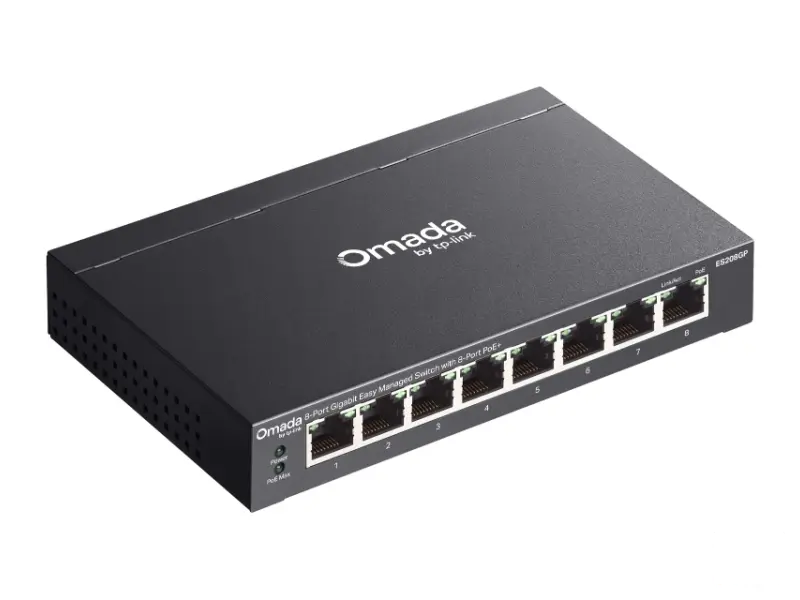 TP-LINK ES208GP Omada 8-Port Gigabit Easy upravljivi Switch 