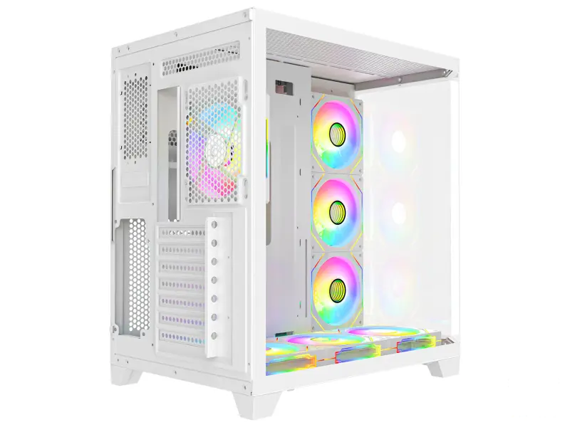 Rampage CASE MEGA V1 7x120mm ARGB 850W 80+ Bronze White