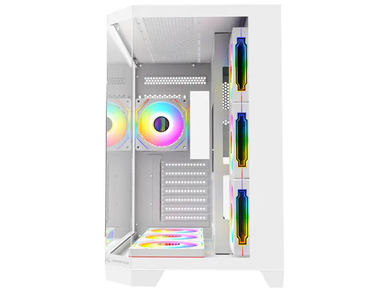 Rampage CASE MEGA V1 7x120mm ARGB 850W 80+ Bronze White