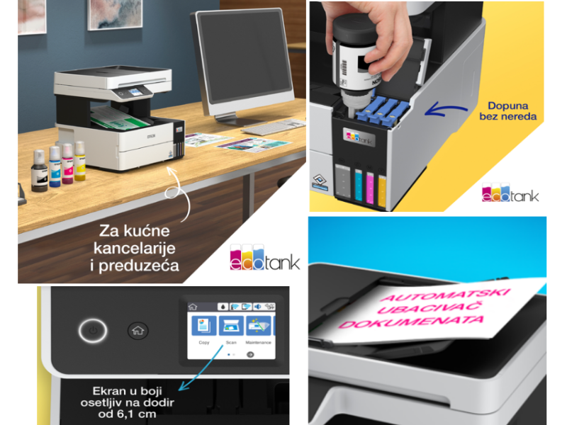 EPSON L6460 EcoTank ITS Wireless multifunkcijski inkjet štampač