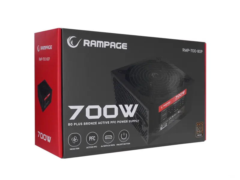 Rampage Napajanje RMP-700-80P 700W 80+ Bronze
