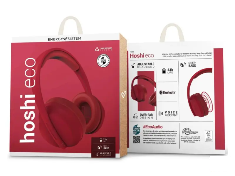 ENERGY SISTEM Hoshi ECO Red Bluetooth slušalice sa mikrofonom crvene (M45755) 