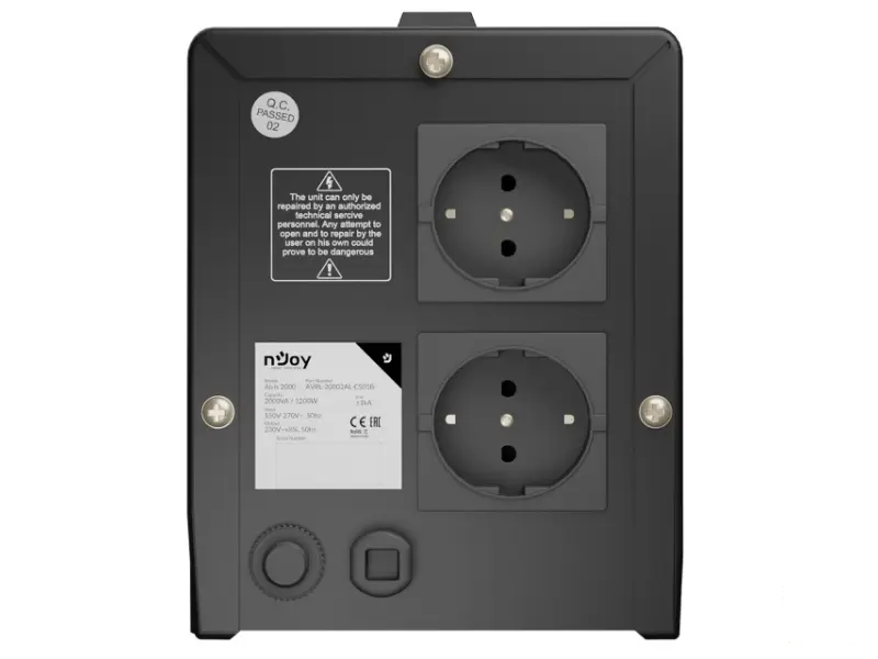 NJOY Alvis AVR 2000VA 1200W (AVRL-20002AL-CS01B) 