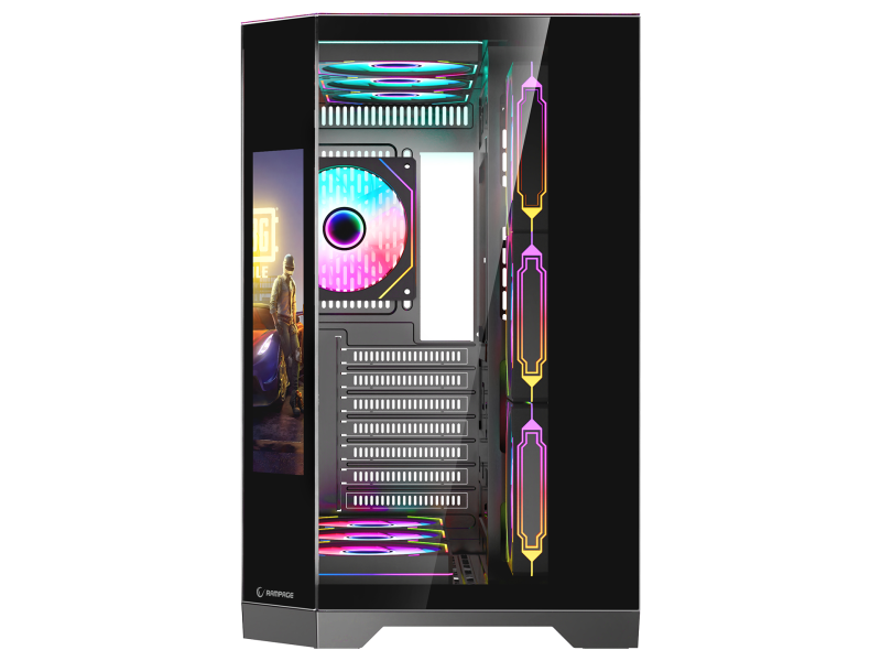 Rampage CASE NOVA 9.16" LCD 7x120mm ARGB