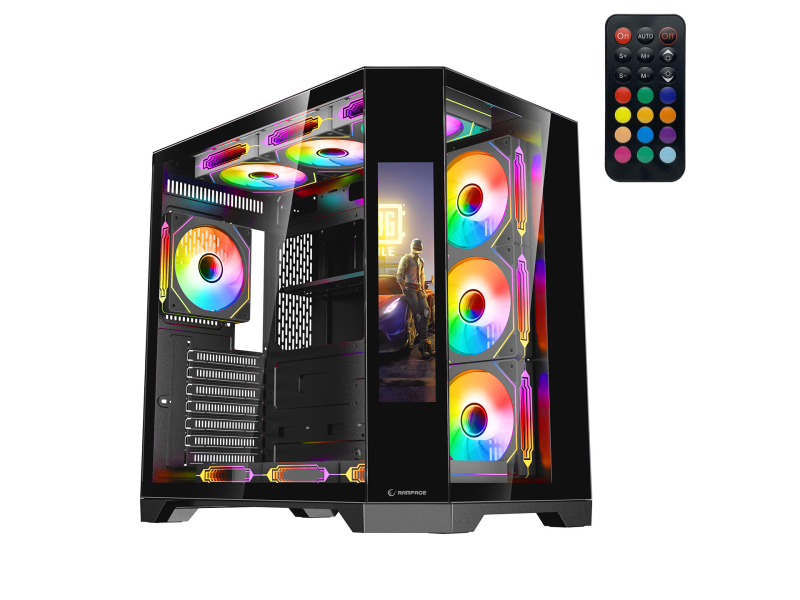 Rampage CASE NOVA 9.16" LCD 7x120mm ARGB