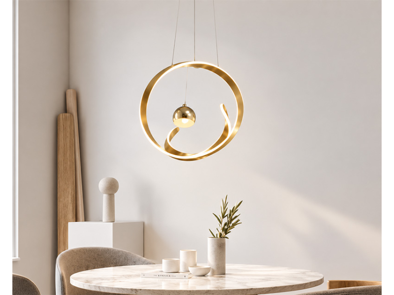 MARLUX PL018 LED viseći luster sa 1 kuglom zlatni