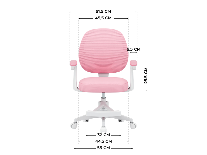 Mark Adler Pokretna Stolica Junior 3.1 Pink, Materijal:Mesh, podesiva visina/ruke/podloga za noge, ergonomski dizajn.
