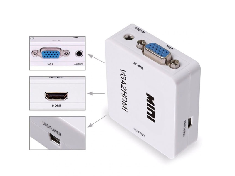 MAXPRO LINE Konverter VGA na HDMI aktivni STAR