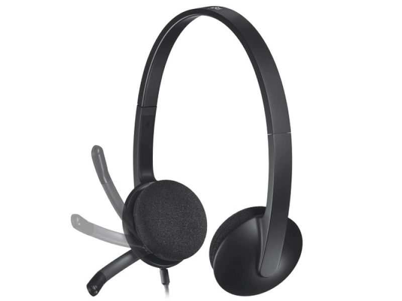Logitech H340, USB Headset, rotirajuci mikrofon sa redukcijom buke, Plug&play, USB, Duzina kabla:1,8m, Boja: Crna