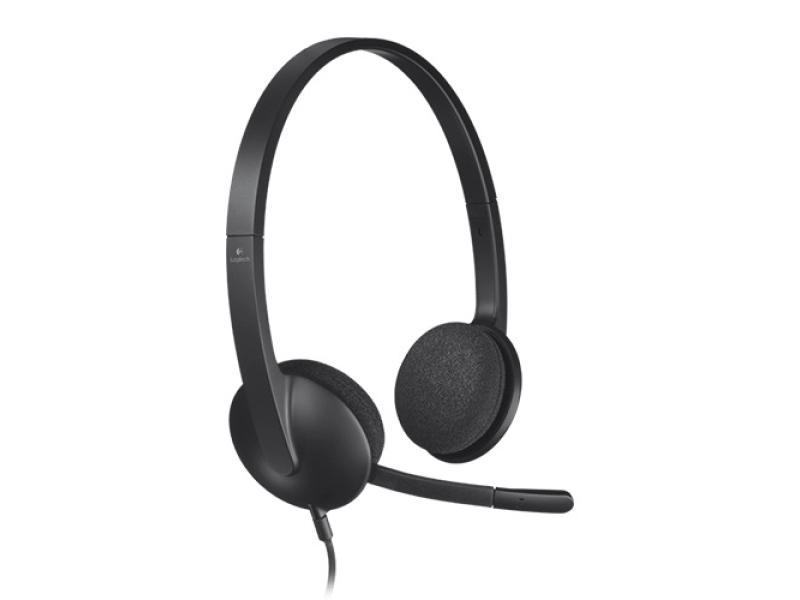 Logitech H340, USB Headset, rotirajuci mikrofon sa redukcijom buke, Plug&play, USB, Duzina kabla:1,8m, Boja: Crna