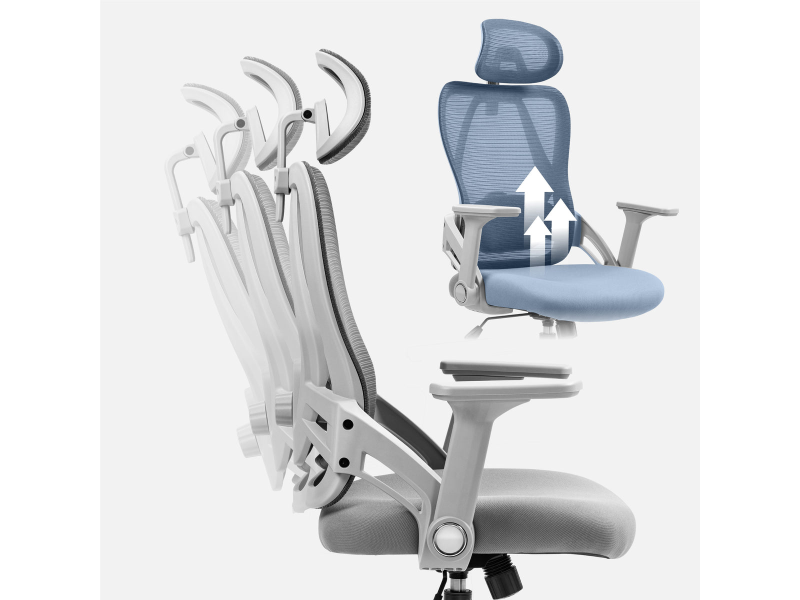 Mark Adler Kancelarijska Stolica Manager 2.9 Grey, Materijal:Mesh, podesiva visina/ruke/podloga za noge, ergonomski dizajn.