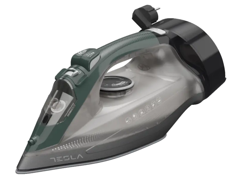 Tesla, Pegla IR510GR 2600W/0.32L, anti-calc, keramička, anti-drip, auto-isključivanje, sivo/zelena