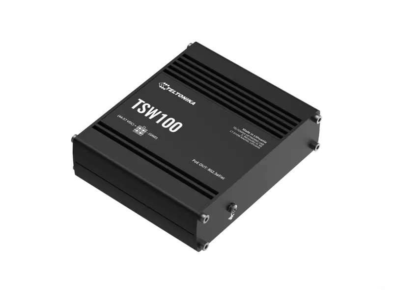 Teltonika Switch TSW100 5-Port 10/100/1000 Gigabit PoE+