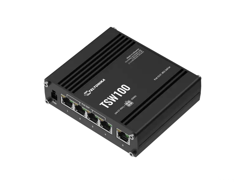 Teltonika Switch TSW100 5-Port 10/100/1000 Gigabit PoE+