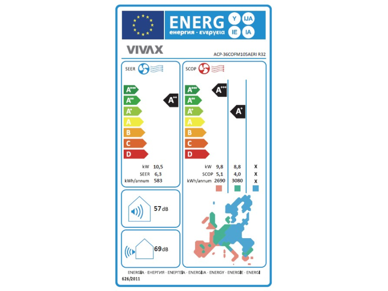 Vivax ACP-36COFM105AERI multi split spoljašnja jedinica