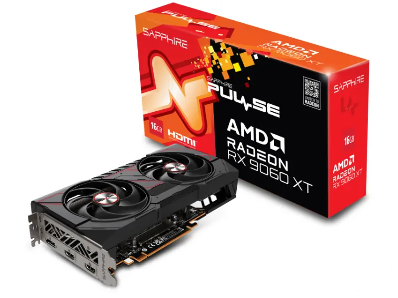 SAPPHIRE AMD Radeon RX 9060 XT 16GB 128bit PULSE GAMING OC