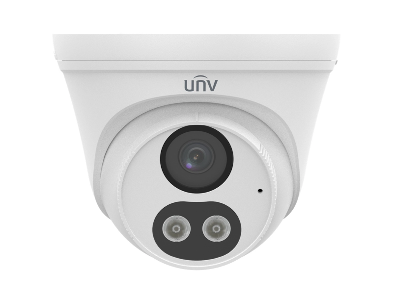 Uniview Kamera 8MP IPC3618LB-ADF28K-DL Dome, ColorHunter Smart Dual Light, objektiv 2.8 mm, IR/LED domet do 30 m, ugrađen mikrofon, WDR 120dB, napajanje 12VDC/PoE, IP67, MicroSD do 512GB, Dozna TR-JB03-I-IN