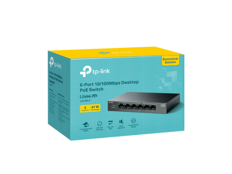 TP-LINK_ LS106LP(UN) 6-port 10/100mbps Desktop switch
