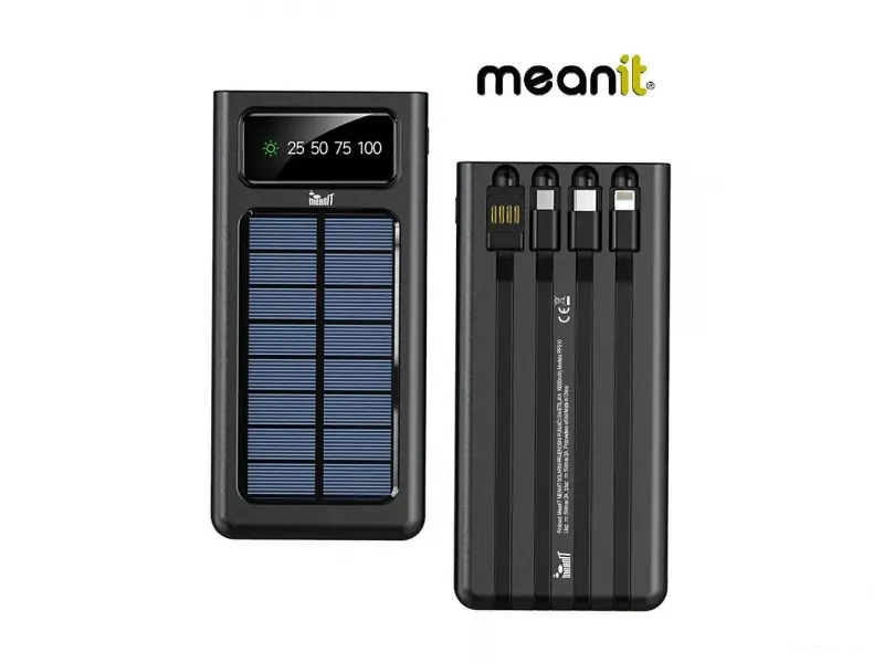 MeanIT Power bank i svetiljka solarni prenosni P1, 10000mAh