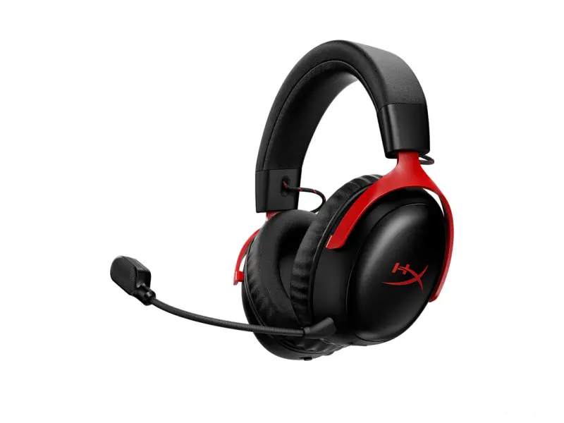 HyperX Cloud III S Wireless Gaming Headset/PC/PS5/Mobile/Mac/120Hr/2.4GHz Wireless/Black-red