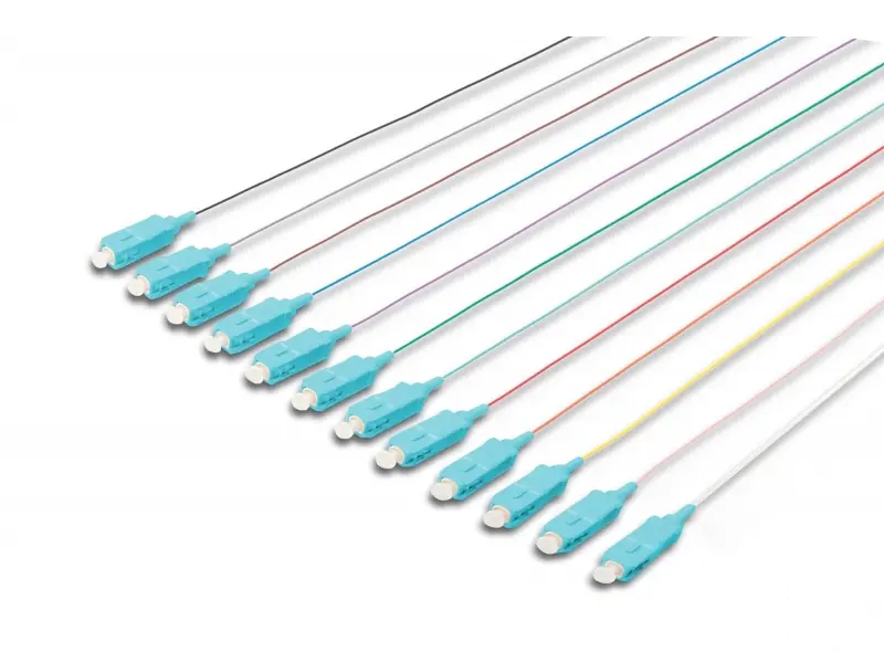 Digitus Fiber optic pigtail set , 12 kom, SC, MM OM3 50/125 µ loose buffer, 2 m