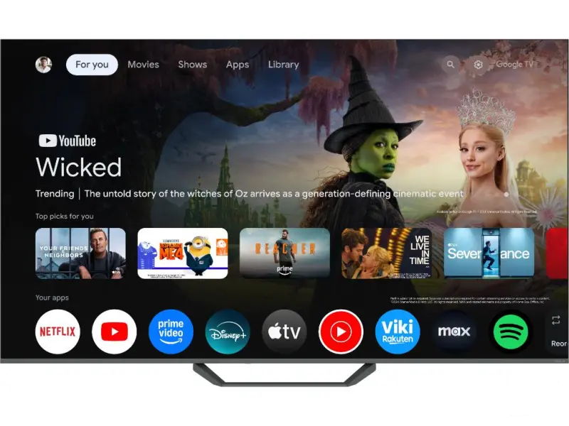 Tesla Q75E655GUS QLED TV 75" ultra HD, Google TV smart, frameless, DVB-T2/C/S2