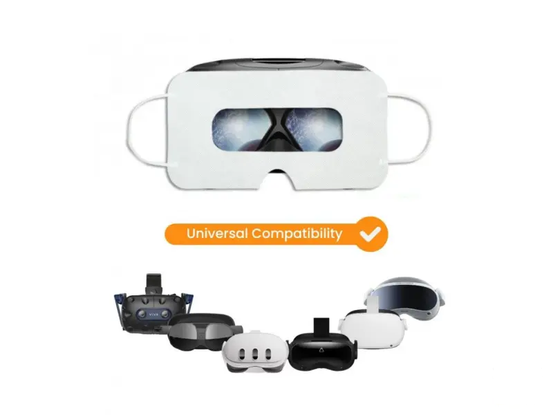 Universal VR disposable snap-on mask