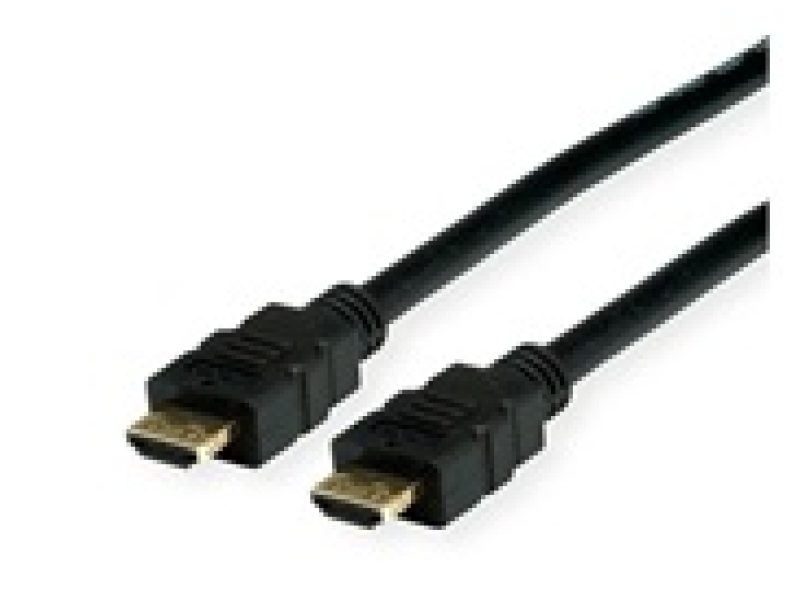 Rotronic 11.99.5692 VALUE HDMI 4K Ultra HD kabl+ Ethernet, M/M, Resistant Plug, 3840 x 2160 @60Hz (4K, UHD-1), HDMI Ultra High Speed (HDMI 2.0), 2 m, crni