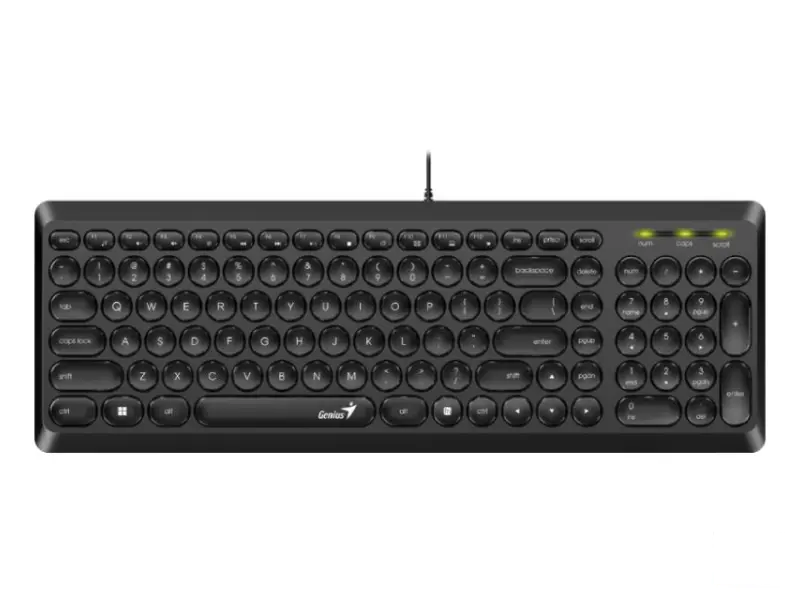 GENIUS Slimstar Q200 USB US crna tastatura 