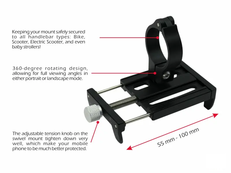 Swissten Bike Holder Aluminium BC2